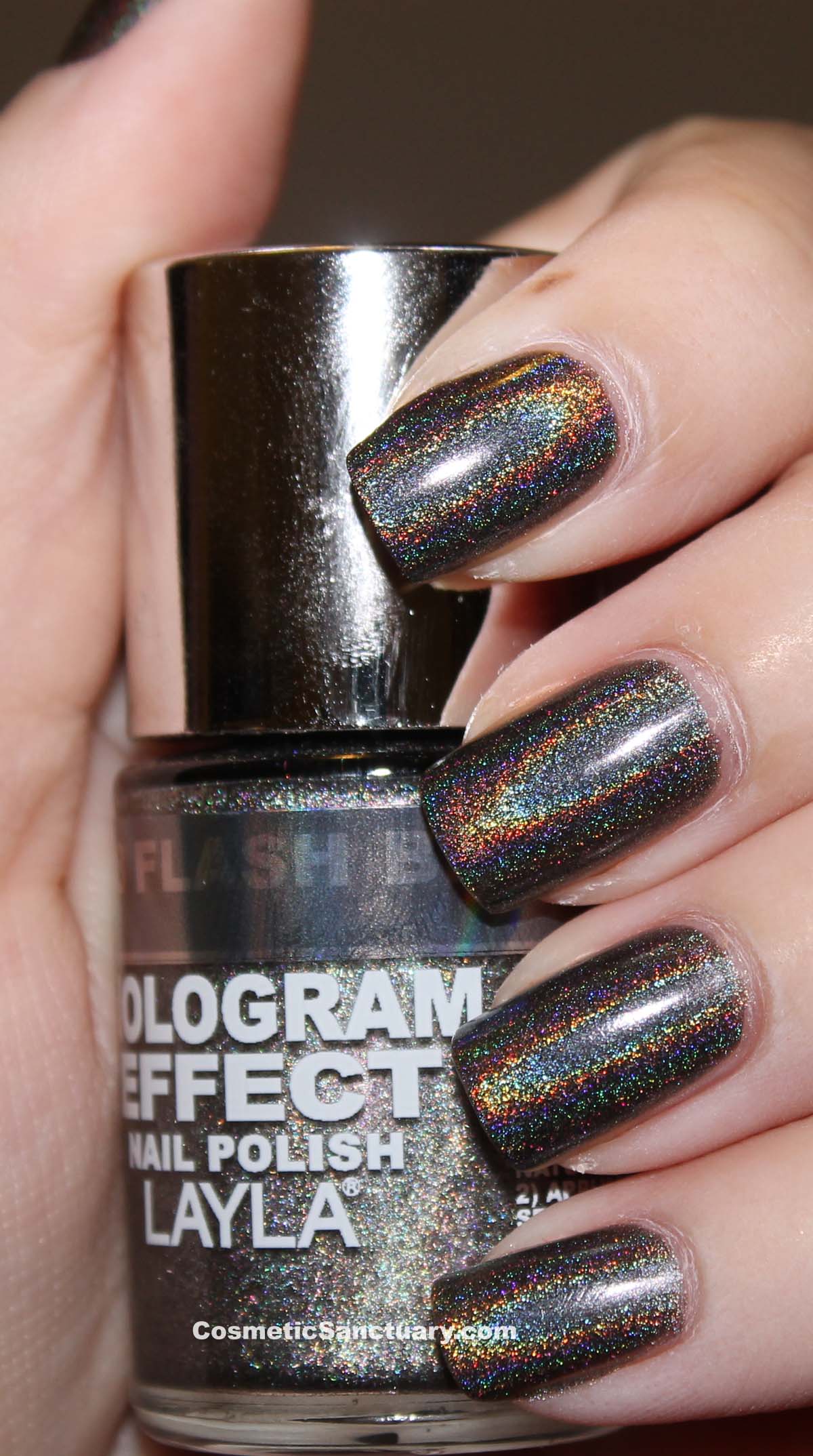 Layla Hologram Effect Nail Polish Swatches and Review
