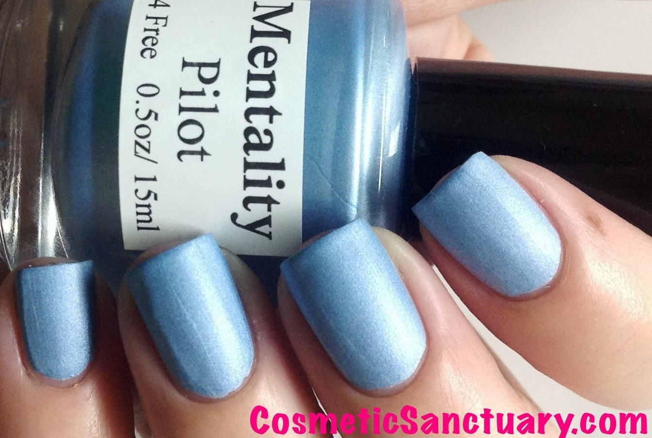 Mentality Nail Polish The Blue Mattes Swatches and Review