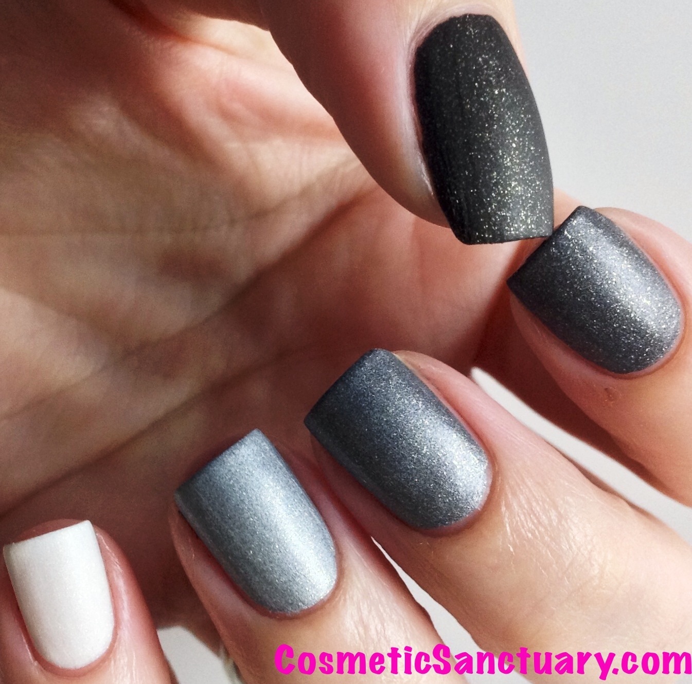 Mentality Nail Polish Greyscale Golds Ombre Set Swatches and Review ...