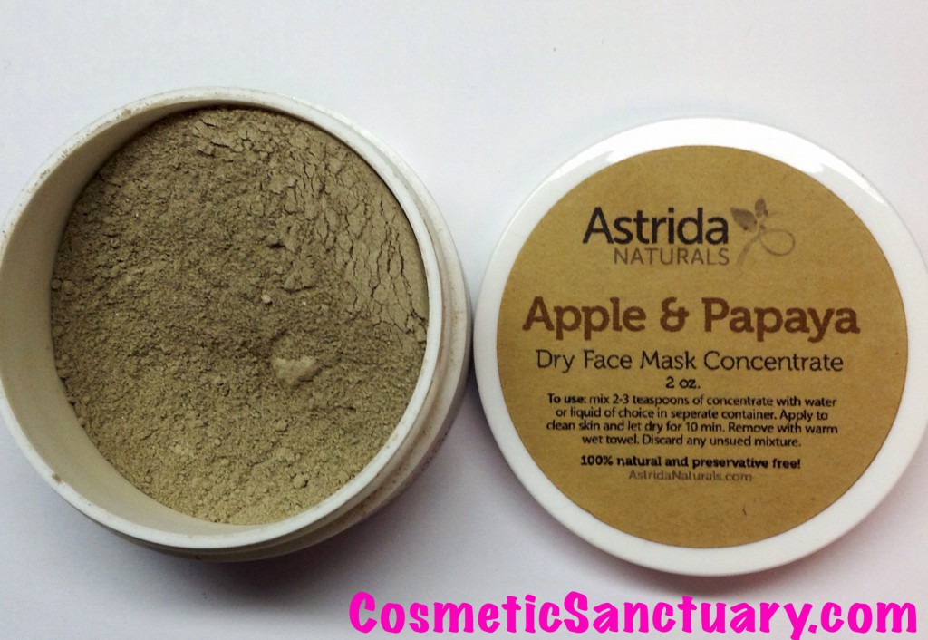 Dry Face Mask open