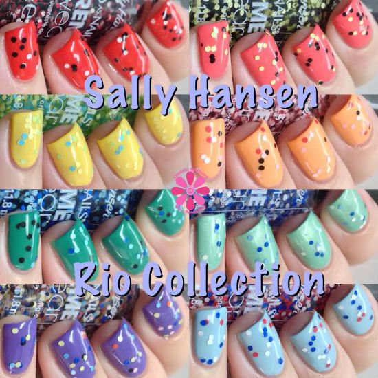 Sally Hansen Summer 2014 Xtreme Wear Rio Collection Swatches & Review