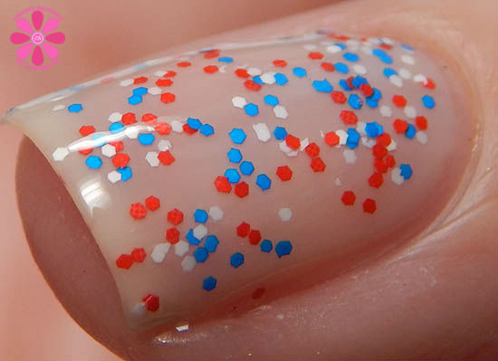 Salon Perfect Rockin The Red, White & Blue Collection Boom Boom Boom Swatch Macro