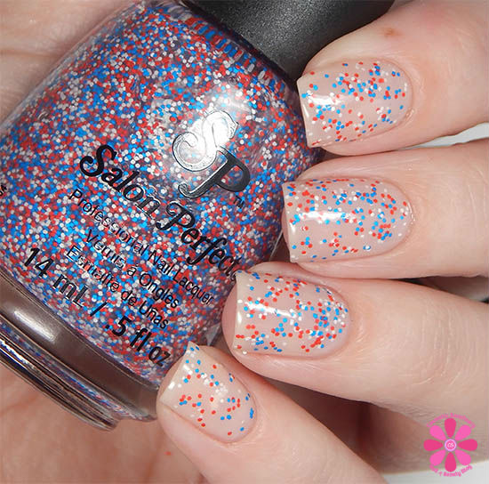 Salon Perfect Rockin The Red, White & Blue Collection Boom Boom Boom Swatch