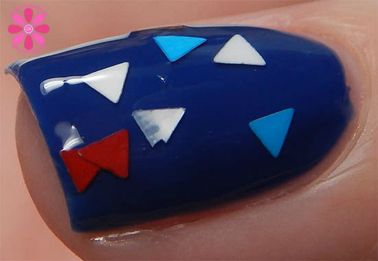 Salon Perfect Rockin The Red, White & Blue Collection Pa-TRI-otic Swatch macro