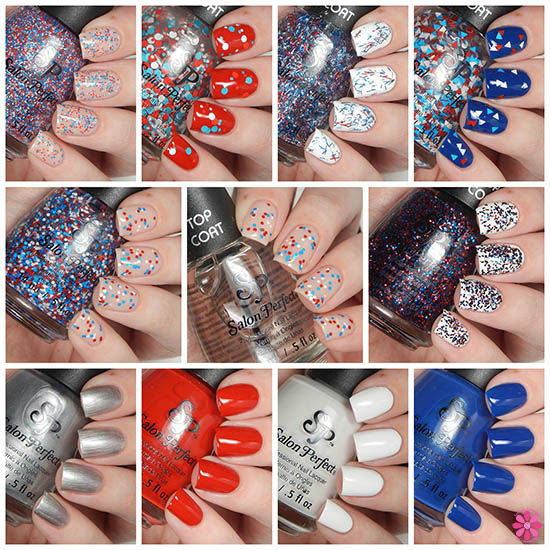 Salon Perfect Rockin' The Red, White & Blue Collection Swatches