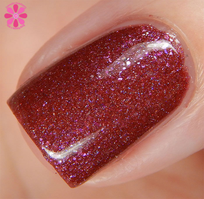 August Addicted to Holos Indie Box Philly Loves Lacquer Fallen Ember Swatch macro