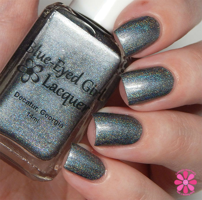 August Addicted to Holos Indie Box Blue-Eyed Girl Lacquer Heat Lightning Swatch