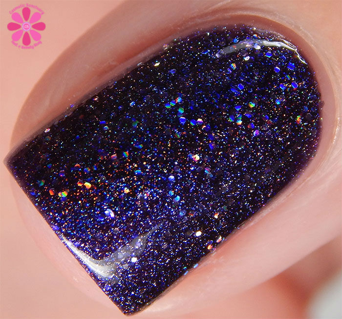 Glam Polish Darkly Dreaming Collection Dooms Day Swatch Macro