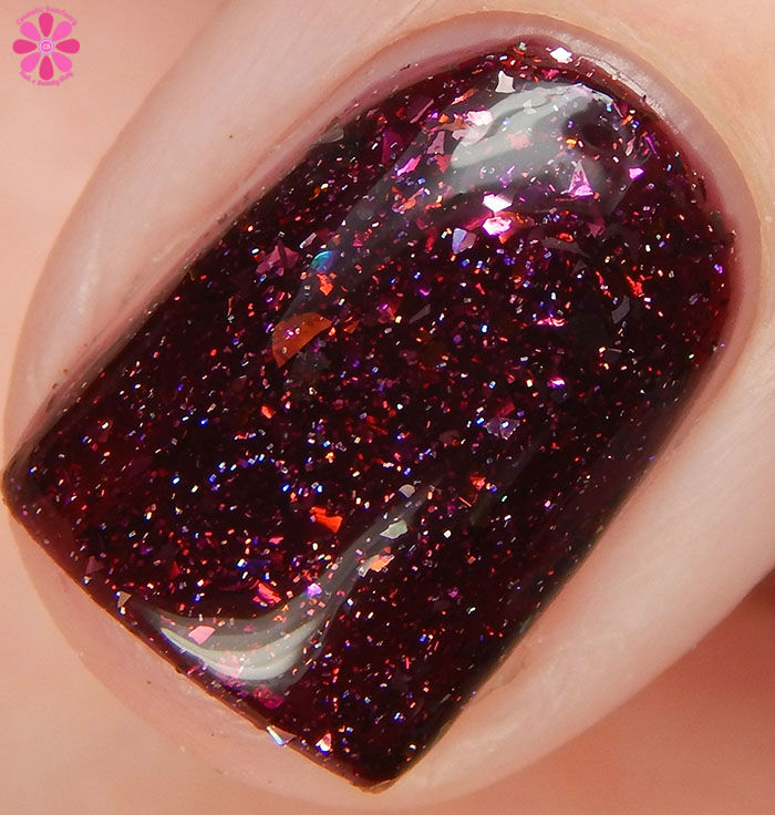 GlitterDaze The Winter Night Trio Fiery Embers Swatch Macro