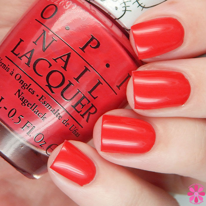 OPI Hello Kitty Collection OPI 5 Apples Tall Swatch