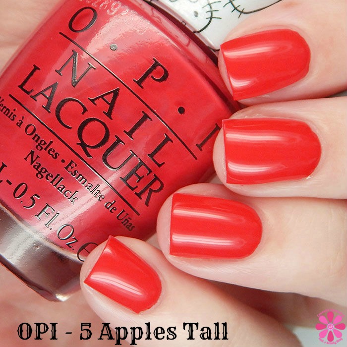 OPI Hello Kitty Collection OPI 5 Apples Tall Swatch