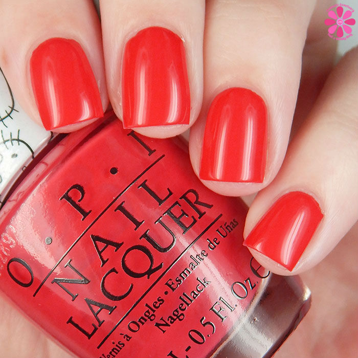 OPI Hello Kitty Collection OPI 5 Apples Tall Swatch