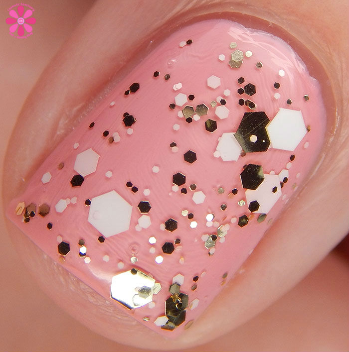 China Glaze Glitter Me This Over Pink Or Swim Macro