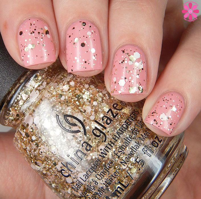 China Glaze Glitter Me This Over Pink Or Swim Up