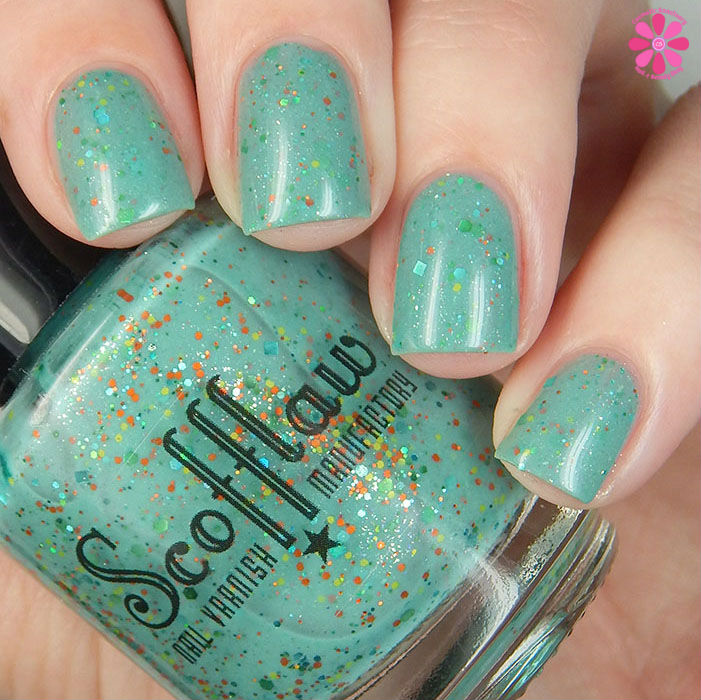 Scofflaw Nail Varnish Winter 2016 Collection Creature from the Glitter Lagoon Swatch