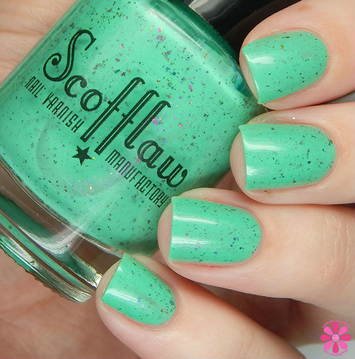 Scofflaw Nail Varnish Winter 2016 Collection Radioactive Mermaid Swatch