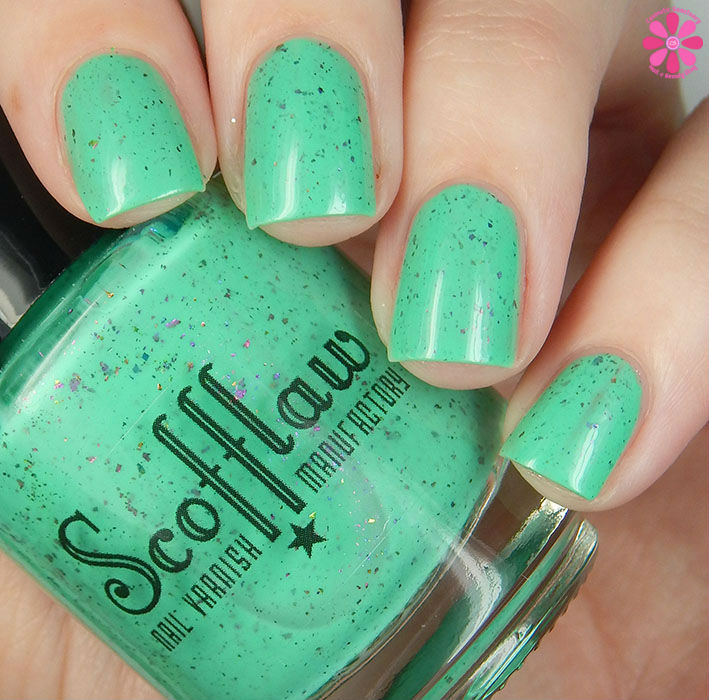 Scofflaw Nail Varnish Winter 2016 Collection Radioactive Mermaid Swatch