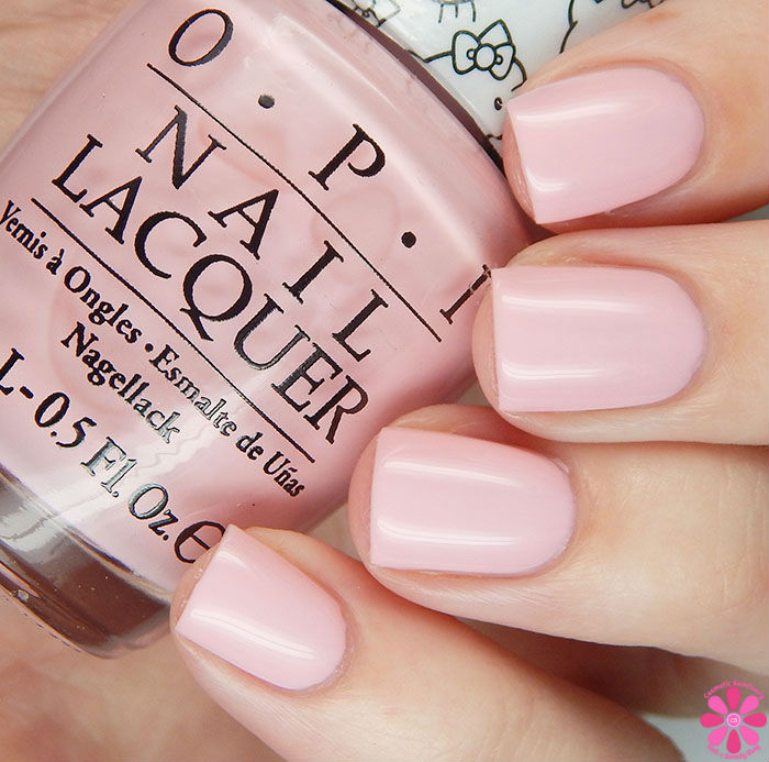 OPI Hello Kitty Collection OPI Small + Cute = ♥ Swatch