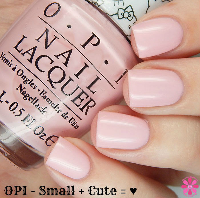 OPI Hello Kitty Collection OPI Small + Cute = ♥ Swatch