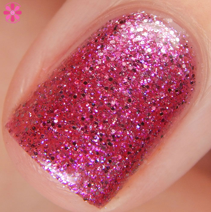 OPI Hello Kitty Collection Starry-Eyed For Dear Daniel Swatch Macro