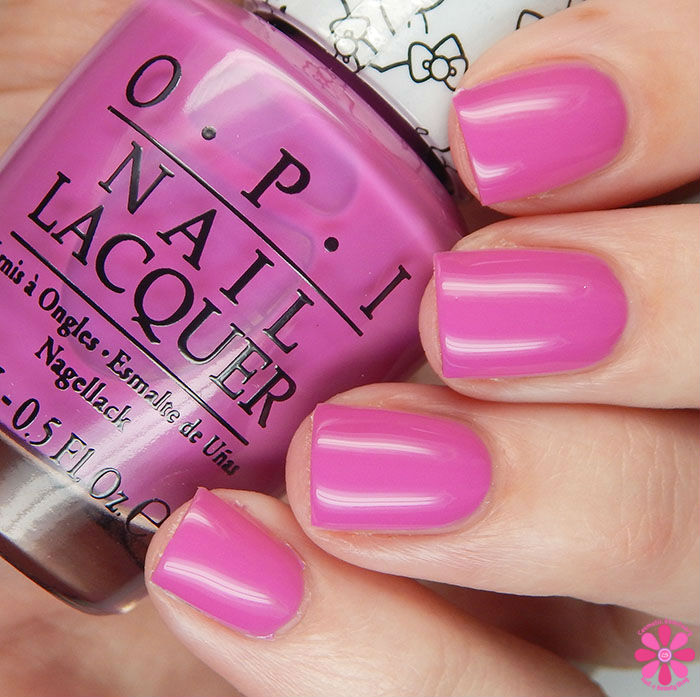 OPI Hello Kitty Collection OPI Super Cute In Pink Swatch