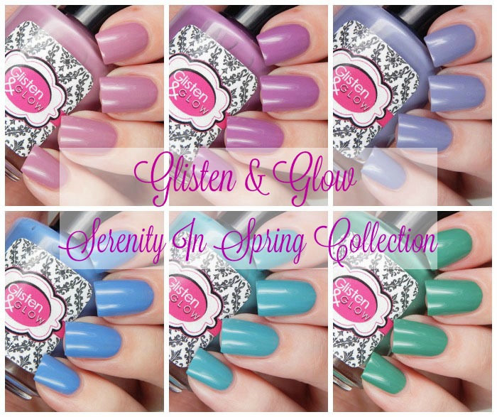 Glisten & Glow Serenity in Spring Collection Collage Cover