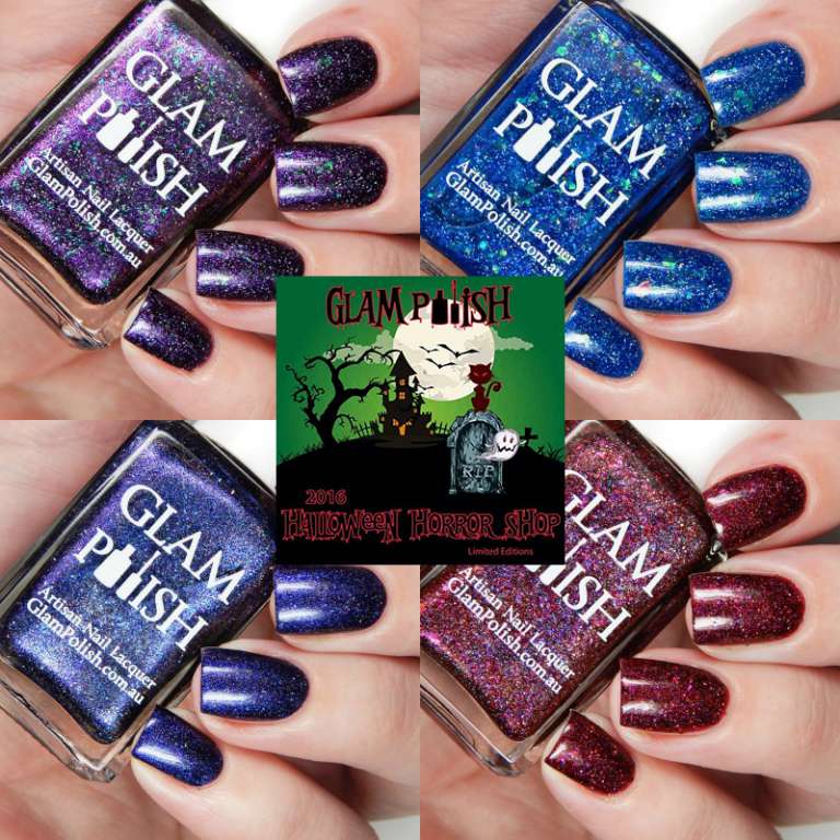 Glam Polish Halloween Horror Shop Swatches and Review