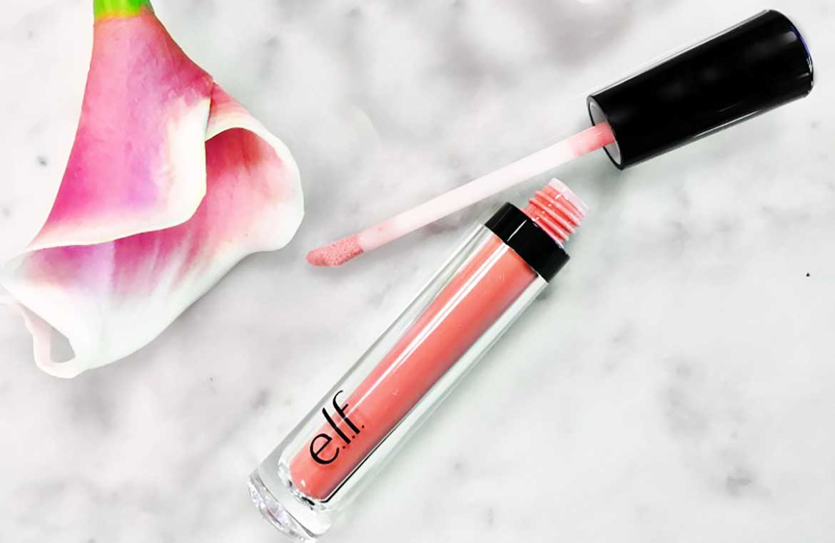 E.L.F. Pink Kiss Tinted Lip Oil Swatches and Review.