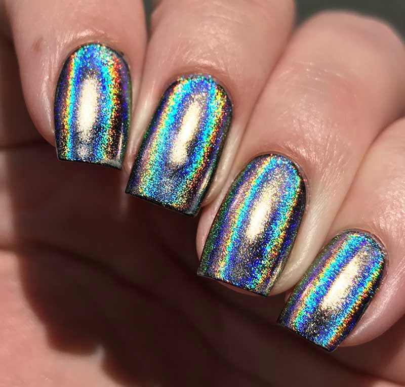 No Gel Girly Bits Holochrome Powder Tutorial Step by Step