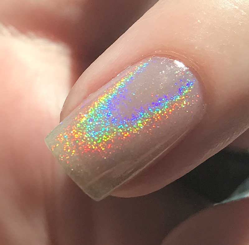 Girly Bits Holochrome Powder No Gel Application Using Yellow Stopper