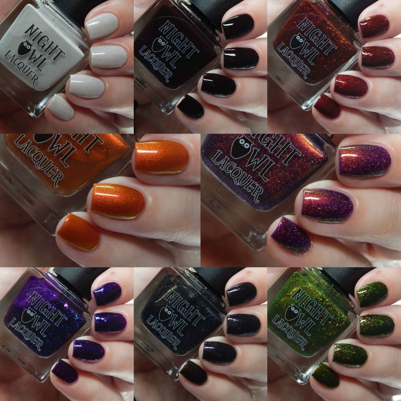 Night Owl Lacquer | Potion Ingredients Collection Swatches and Review